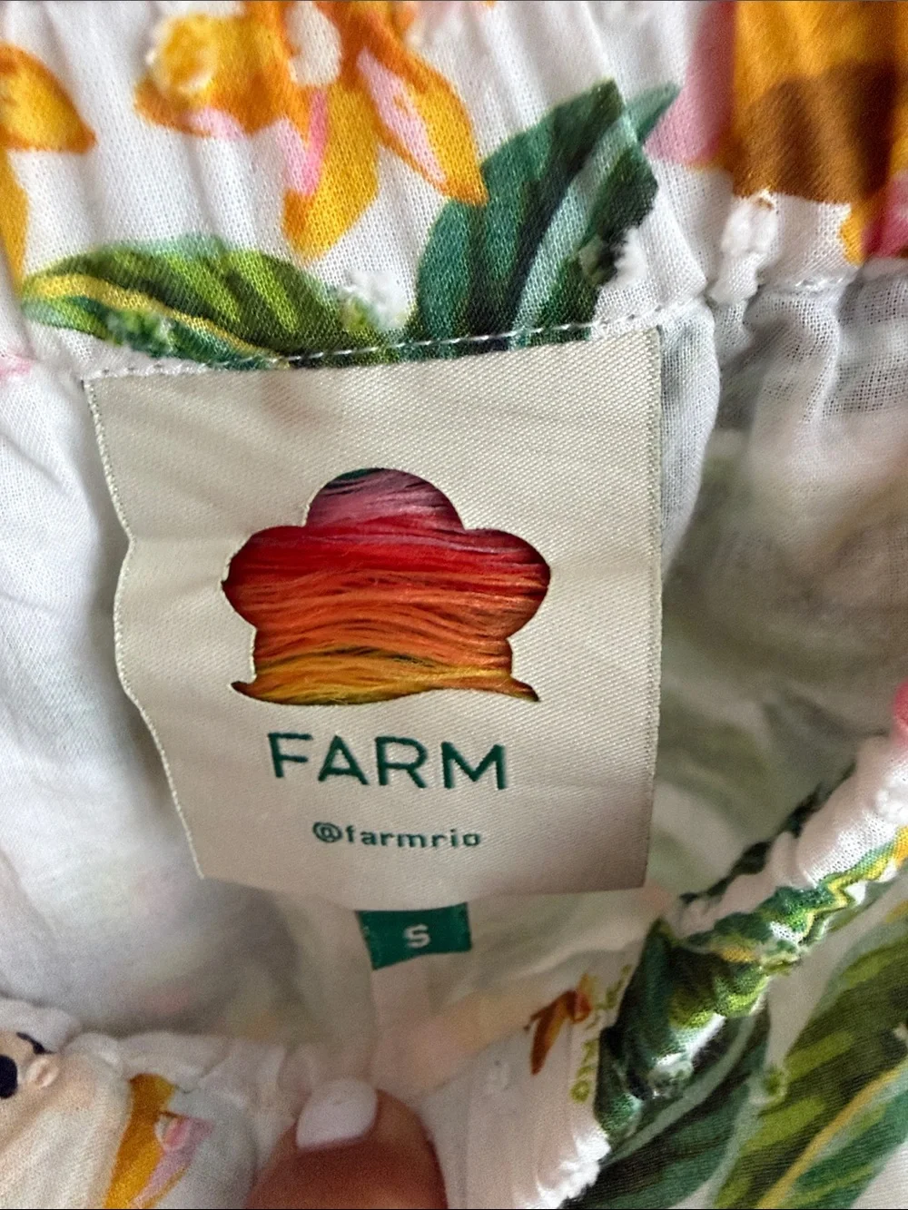 Farm Rio Bohemian Yellow Tiered Maxi Skirt